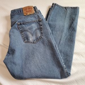 Levi's 505 Regular Fit Jeans Blue Size 36 30